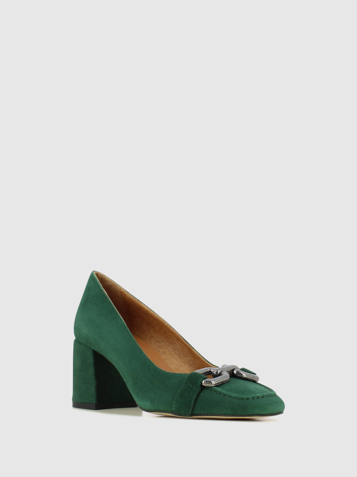 Sofia Costa Sapatos com Apliques em Verde